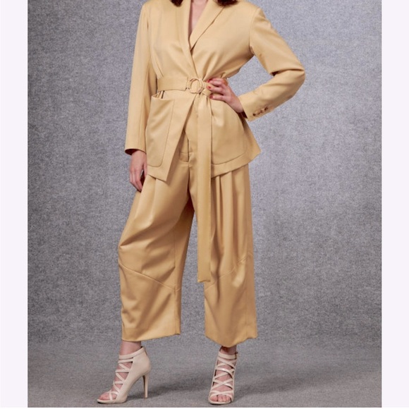 Rachel Comey Hemmed Wide Leg Butter Yellow Pants in Size 8 - Picture 1 of 10